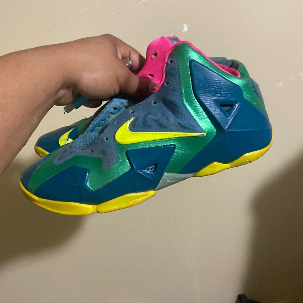 Pink green yellow blue Labrons